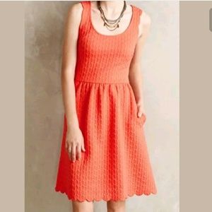 Anthropologie Maeve Caye Scalloped Dress, XS
